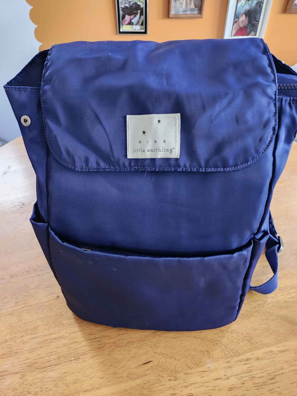 Rise Little Earthlings Navy Bag Large Travel Tote Storage Pockets